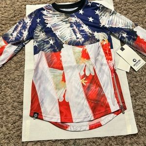 Boys (kids) large 3/4 sleeve USA shirt